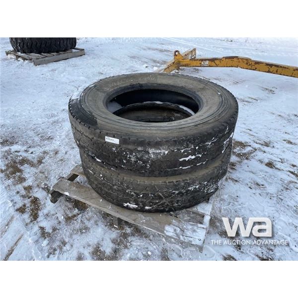 (2) MICHELIN 11R24.5 TRUCK TIRES