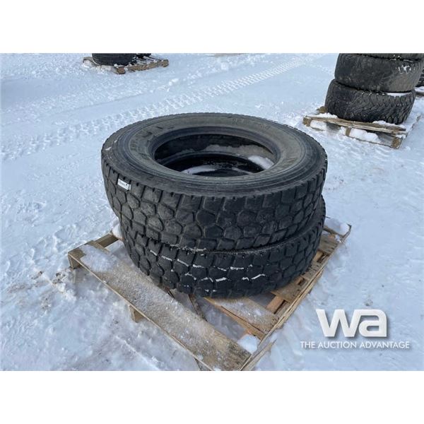 (2) MICHELIN 11R24.5 TRUCK TIRES