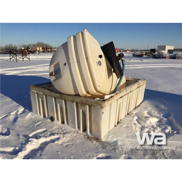 POLY STORAGE TANK WITH CONTAINMENT TUB