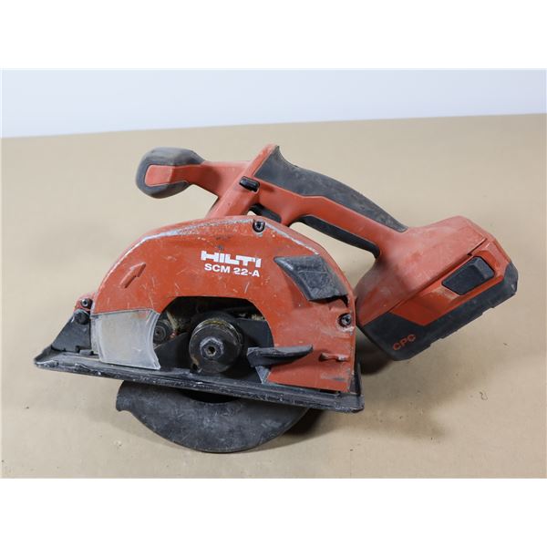 SCIE CIRCULAIRE HILTI SCM-22-A  AVEC BATT