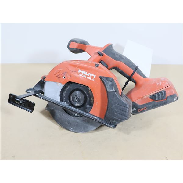 SCIE CIRCULAIRE HILTI SCM-22-A  AVEC BATT