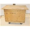 Image 1 : BAC DE STORAGE EN BOIS MOBILE 42"x27"x32"
