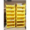 Image 2 : BAC EN PLASTIQUE JAUNE 16"x14"x7"