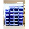 Image 2 : BAC EN PLASTIQUE BLEU 14"x8"x7"