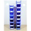 Image 2 : BAC EN PLASTIQUE BLEU 11"x6"x5"