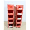 Image 2 : BAC EN PLASTIQUE ROUGE 11"x6"x5"