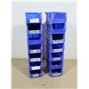 Image 2 : BAC EN PLASTIQUE BLEU 8"x4"x3"