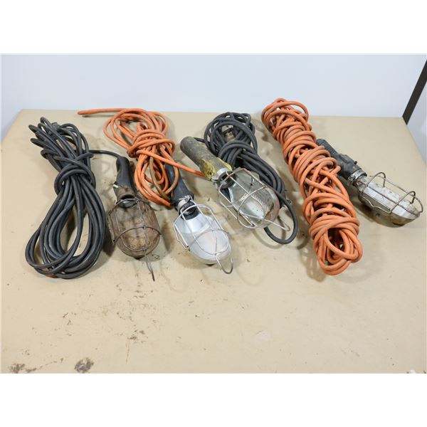 LOT DE 4 LAMPES DE TRAVAILS