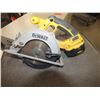 Image 1 : Dewalt 18 Volt Circular Saw w/ 1 14.4 Volt Battery