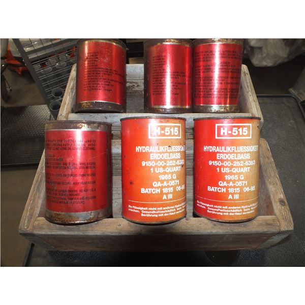 6 Can's Of Hydraulic Fluid