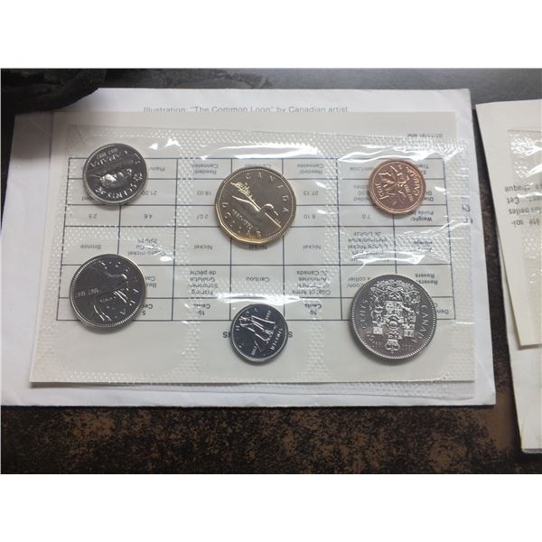 2 Canadian Coin Sets
