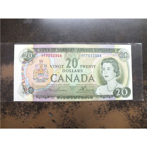 1969 Canadian 20 Dollar Bill