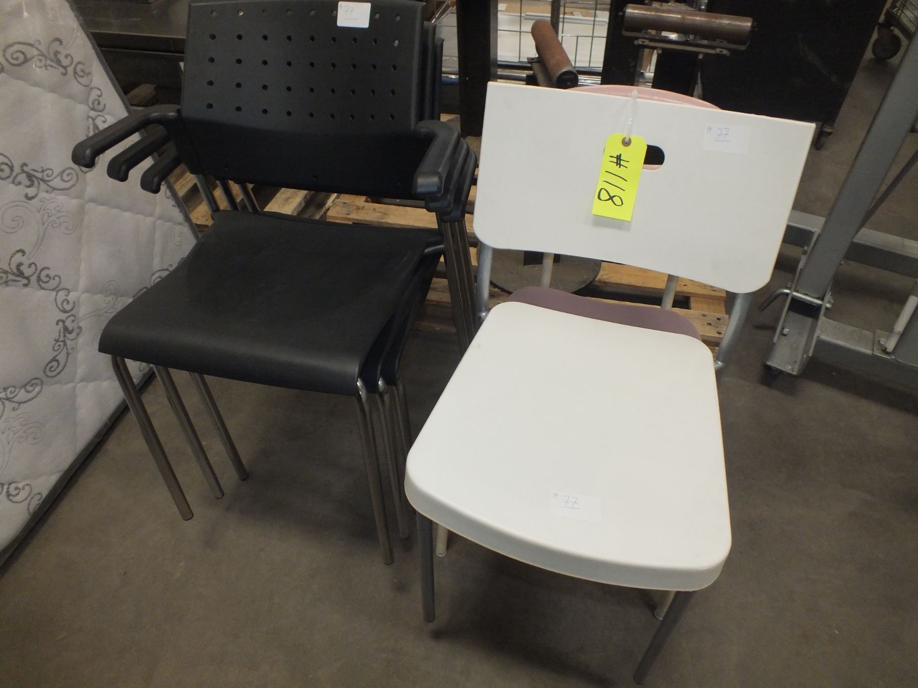 5 Assorted Stacking Chairs