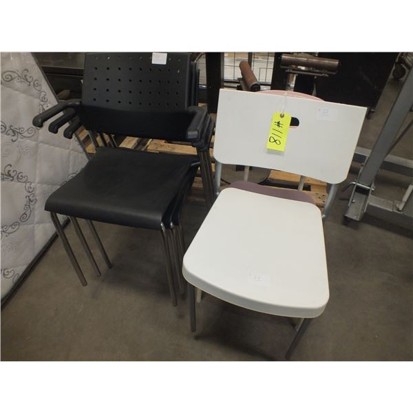 5 Assorted Stacking Chairs