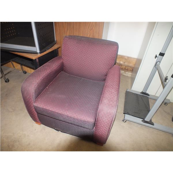 4 Burgundy Arm Chairs