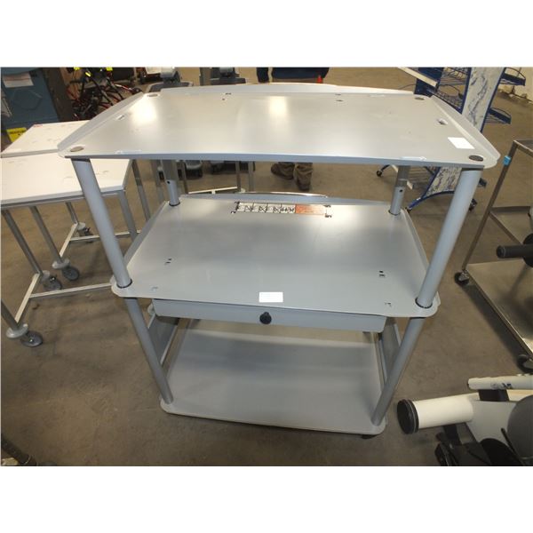 Metal Storage Cart On Wheels