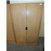 Image 1 : 2 Door Wooden Wardrobe Cabinet