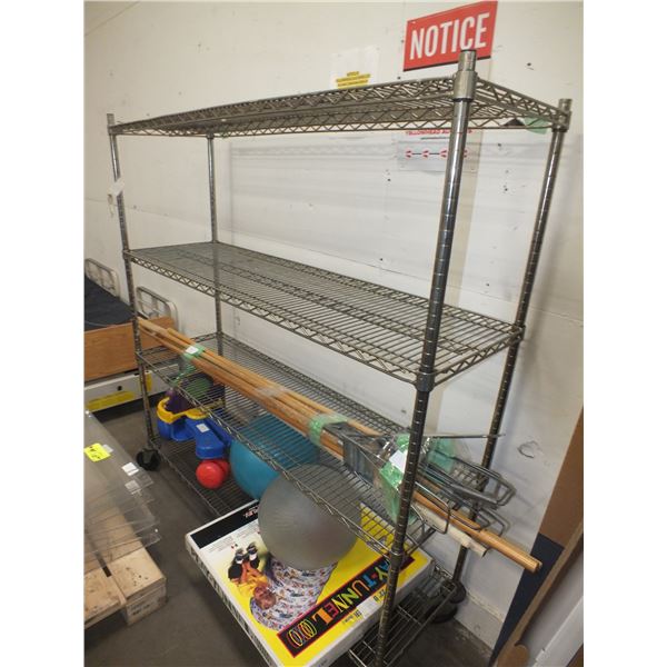 Stainless Steel Metro Rack On Wheels