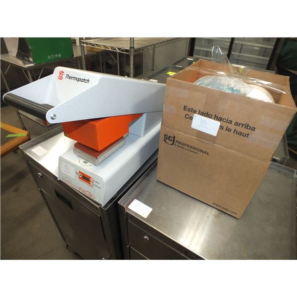 Thermopatch Heat Press w/ Box Of Supplies