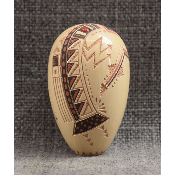 JEMEZ POTTERY SEED JAR (GLENDORA DAUBS)