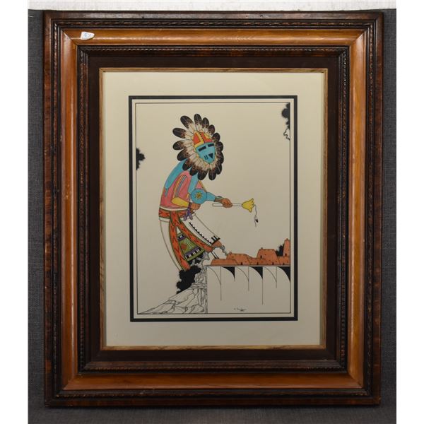 HOPI PAINTING (EDWARD SUMATZKUKU)