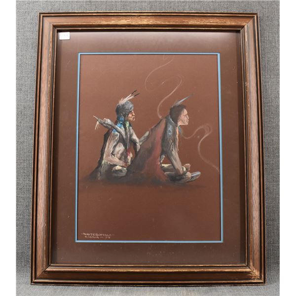 KIOWA PAINTING (WHITE BUFFALO)
