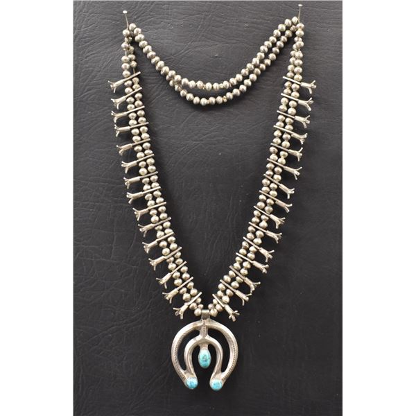 NAVAJO SQUASH BLOSSOM NECKLACE
