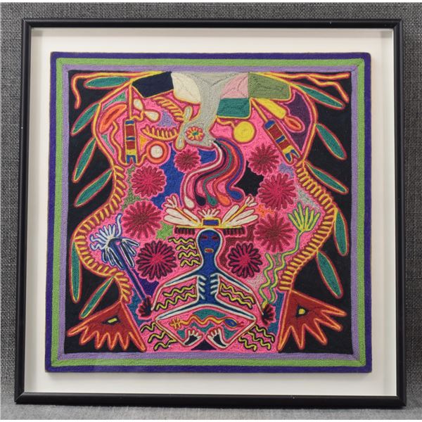 HUICHOL YARN ART DRAWING