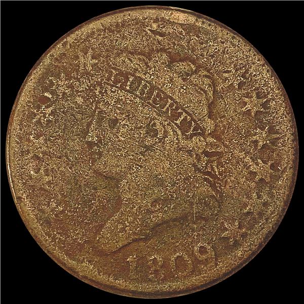 1809 Classic Head Large Cent NICELY CIRCULATED