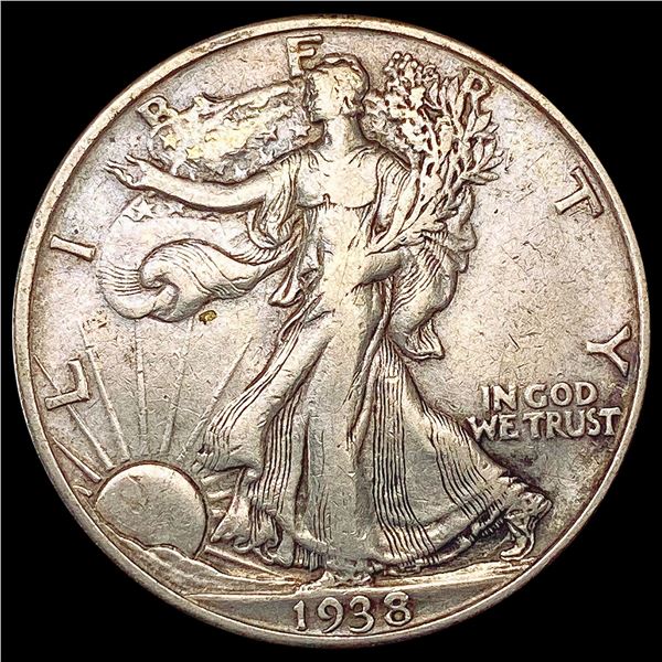 1938-D Walking Liberty Half Dollar LIGHTLY CIRCULATED