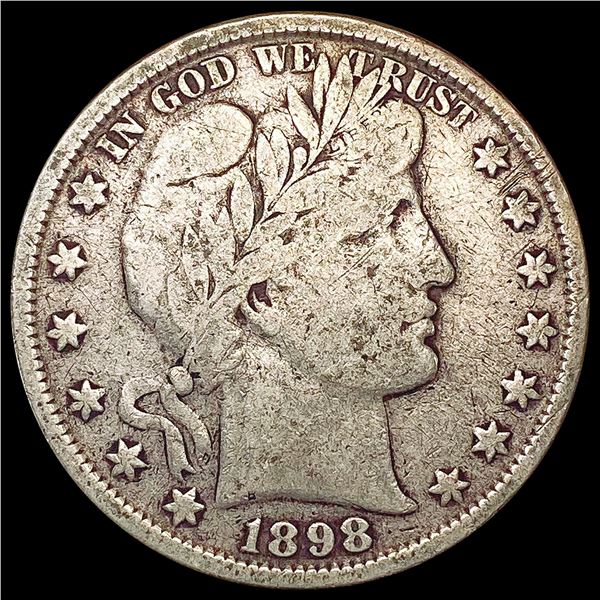1898 Barber Half Dollar NICELY CIRCULATED