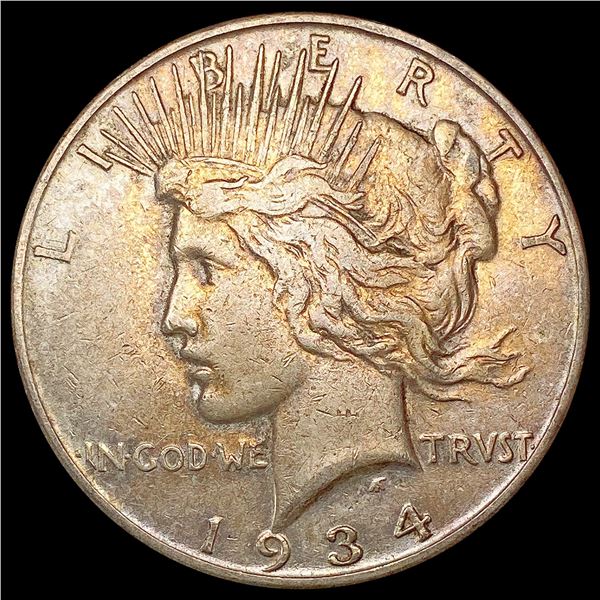 1934-S Silver Peace Dollar NEARLY UNCIRCULATED