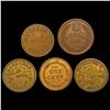 Image 2 : 1859-1863 [5] NY Copper Coins HIGH GRADE