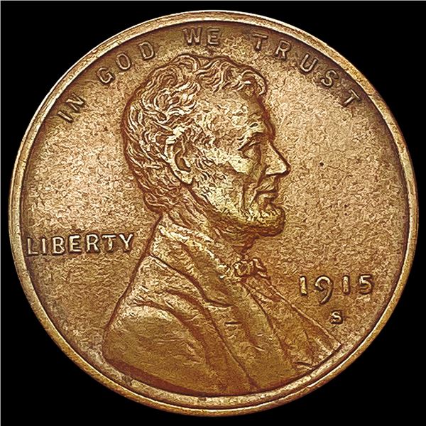 1915-S Wheat Cent CLOSELY UNCIRCULATED