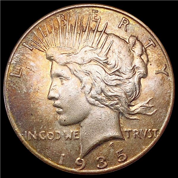 1935 Silver Peace Dollar ABOUT UNCIRCULATED