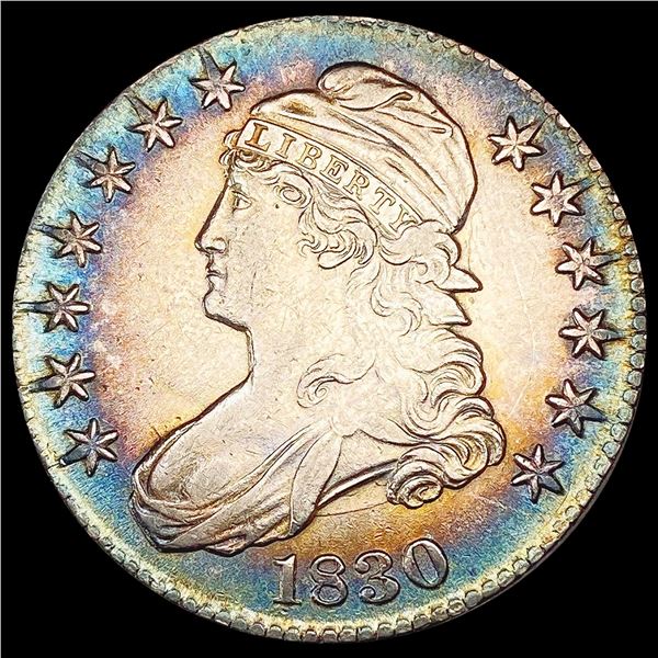 1830 Capped Bust Half Dollar NEARLY UNCIRCULATED