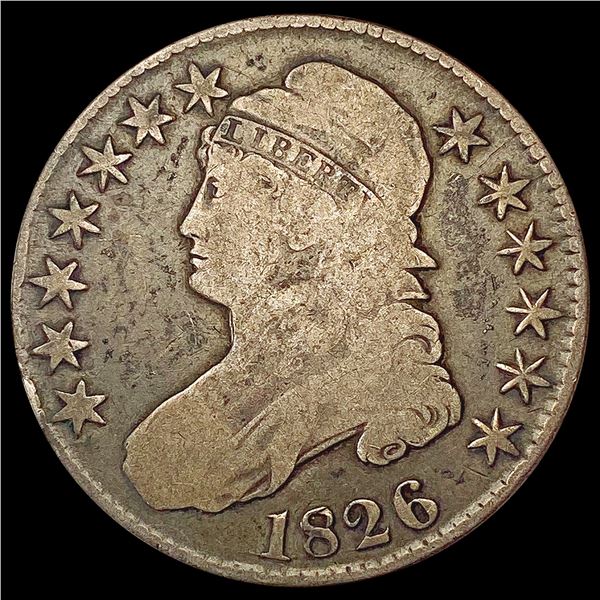 1826-P Capped Bust Half Dollar NICELY CIRCULATED