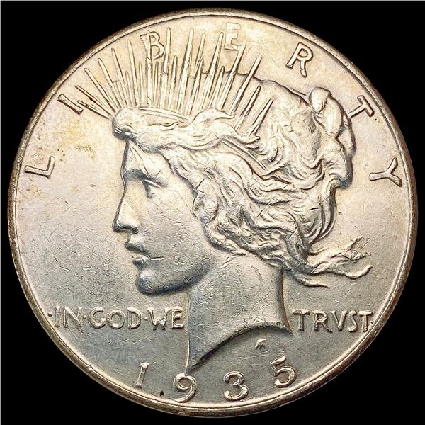 1935 Silver Peace Dollar NEARLY UNCIRCULATED
