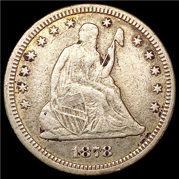 1878-CC Seated Liberty Quarter ABOUT UNCIRCULATED