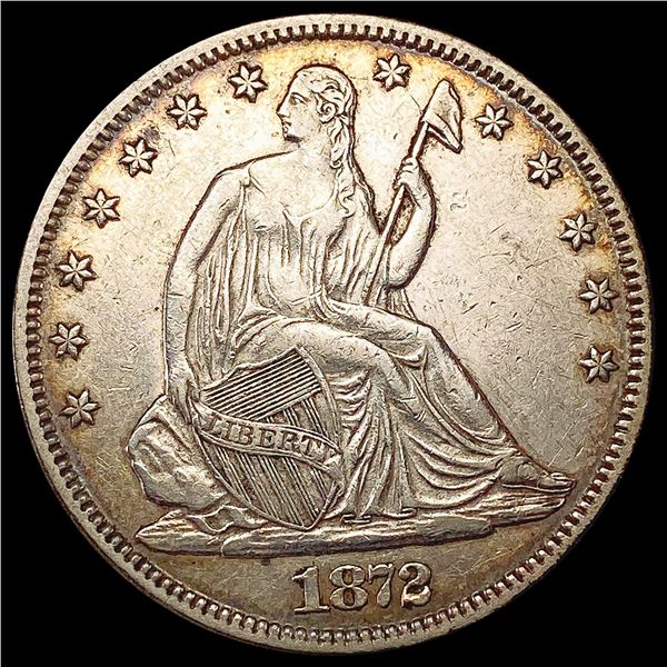 1872 Seated Liberty Half Dollar CLOSELY UNCIRCULATED