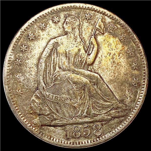 1858-S Seated Liberty Half Dollar NEARLY UNCIRCULATE