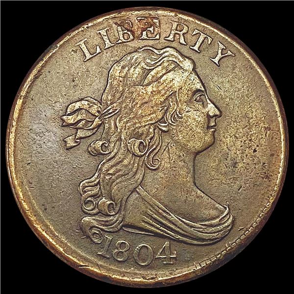 1804 Draped Bust Half Cent LIGHTLY CIRCULATED