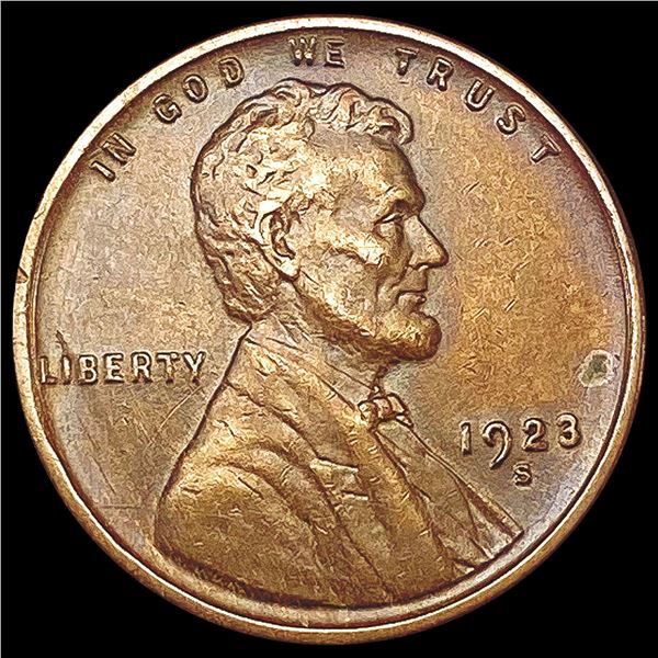 1923-S Wheat Cent NEARLY UNCIRCULATED