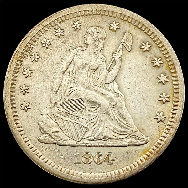 1864 Seated Liberty Quarter ABOUT UNCIRCULATED