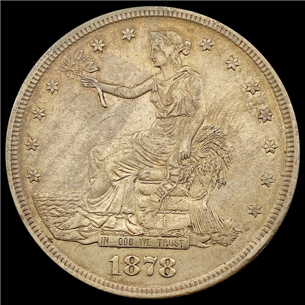 1878-S Silver Trade Dollar CLOSELY UNCIRCULATED