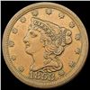 1853 Braided Hair Half Cent NEARLY UNCIRCULATED