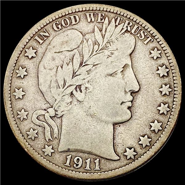 1911-D Barber Half Dollar LIGHTLY CIRCULATED
