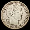 1911-D Barber Half Dollar LIGHTLY CIRCULATED