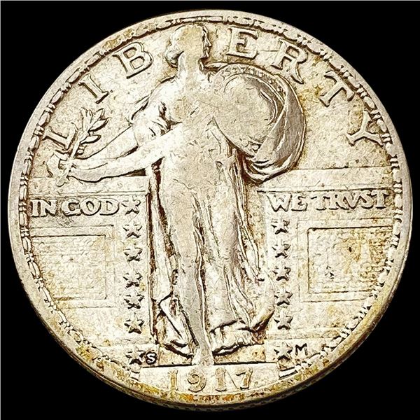 1917-S Standing Liberty Quarter LIGHTLY CIRCULATED