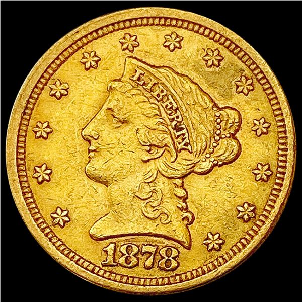 1878-S $2.50 Gold Quarter Eagle NEARLY UNCIRCULATED